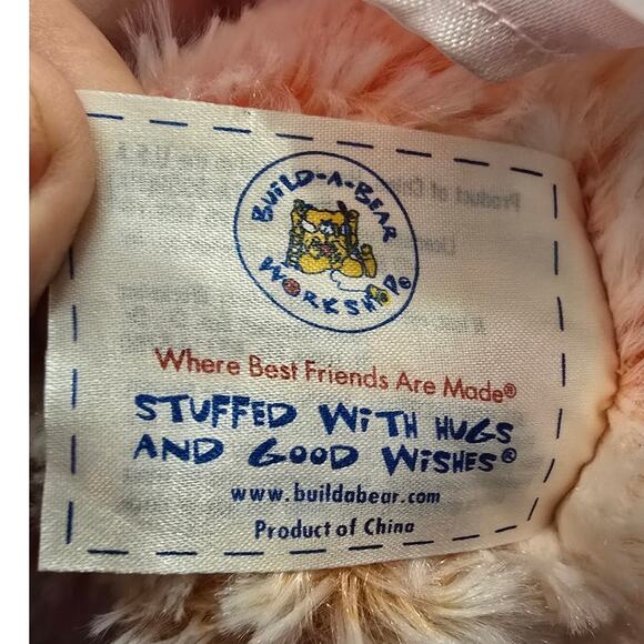 Build-A-Bear Workshop‎ Plush Orange Sherbet Swirl BABW Teddy Tie Dye Frosted 16" - Picture 3 of 4